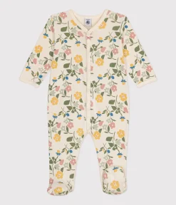 Petit Bateau Schlafanzüge, Strampler*Baby-Strampler mit Blumenmuster aus Baumwolle weiss AVALANCHE/ MULTICO