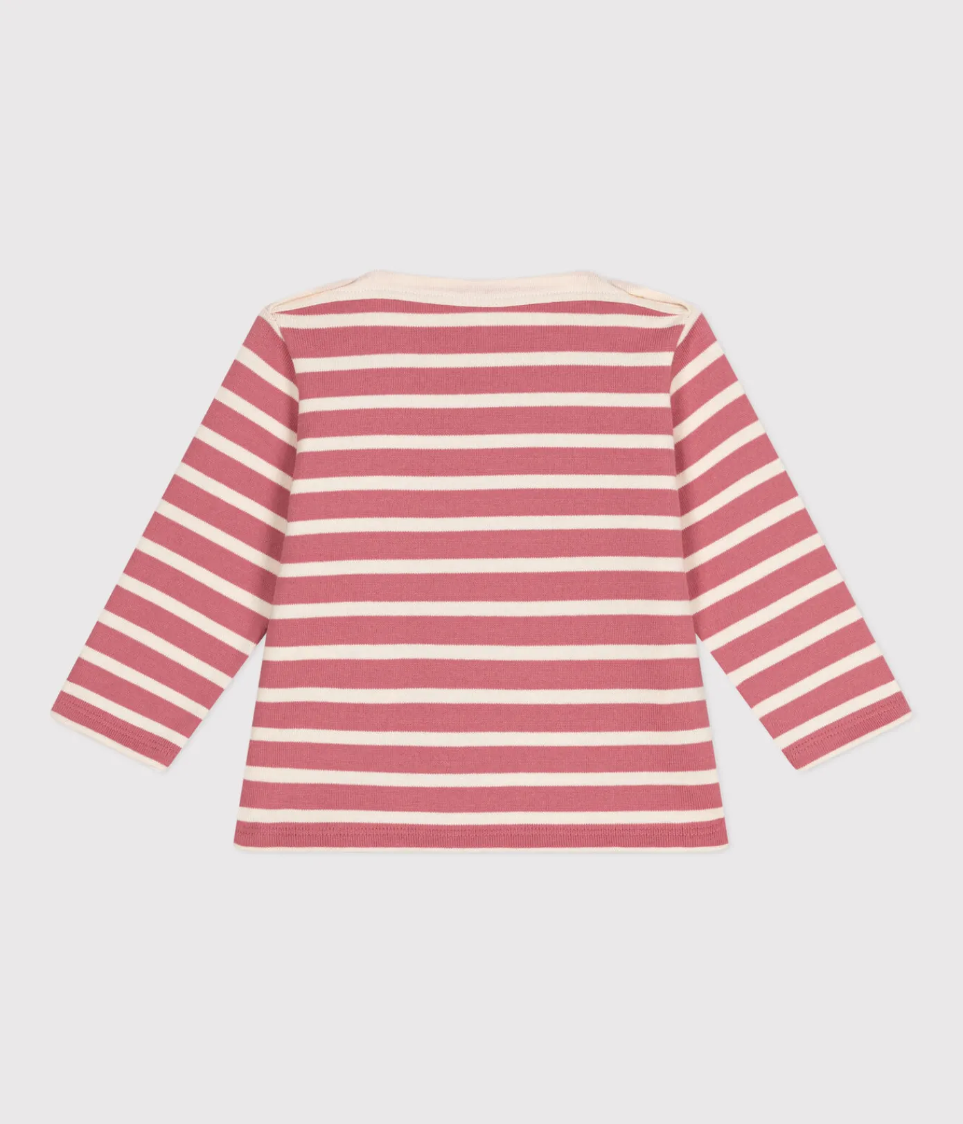 Petit Bateau Pullover, Cardigans*Baby-Streifenshirt rosa ROSEWOOD/ AVALANCHE