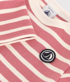 Petit Bateau Pullover, Cardigans*Baby-Streifenshirt rosa ROSEWOOD/ AVALANCHE