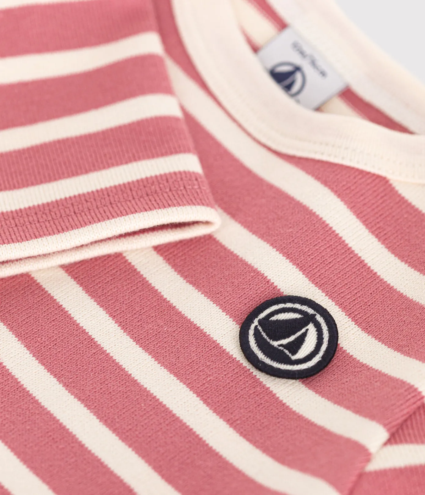 Petit Bateau Pullover, Cardigans*Baby-Streifenshirt rosa ROSEWOOD/ AVALANCHE