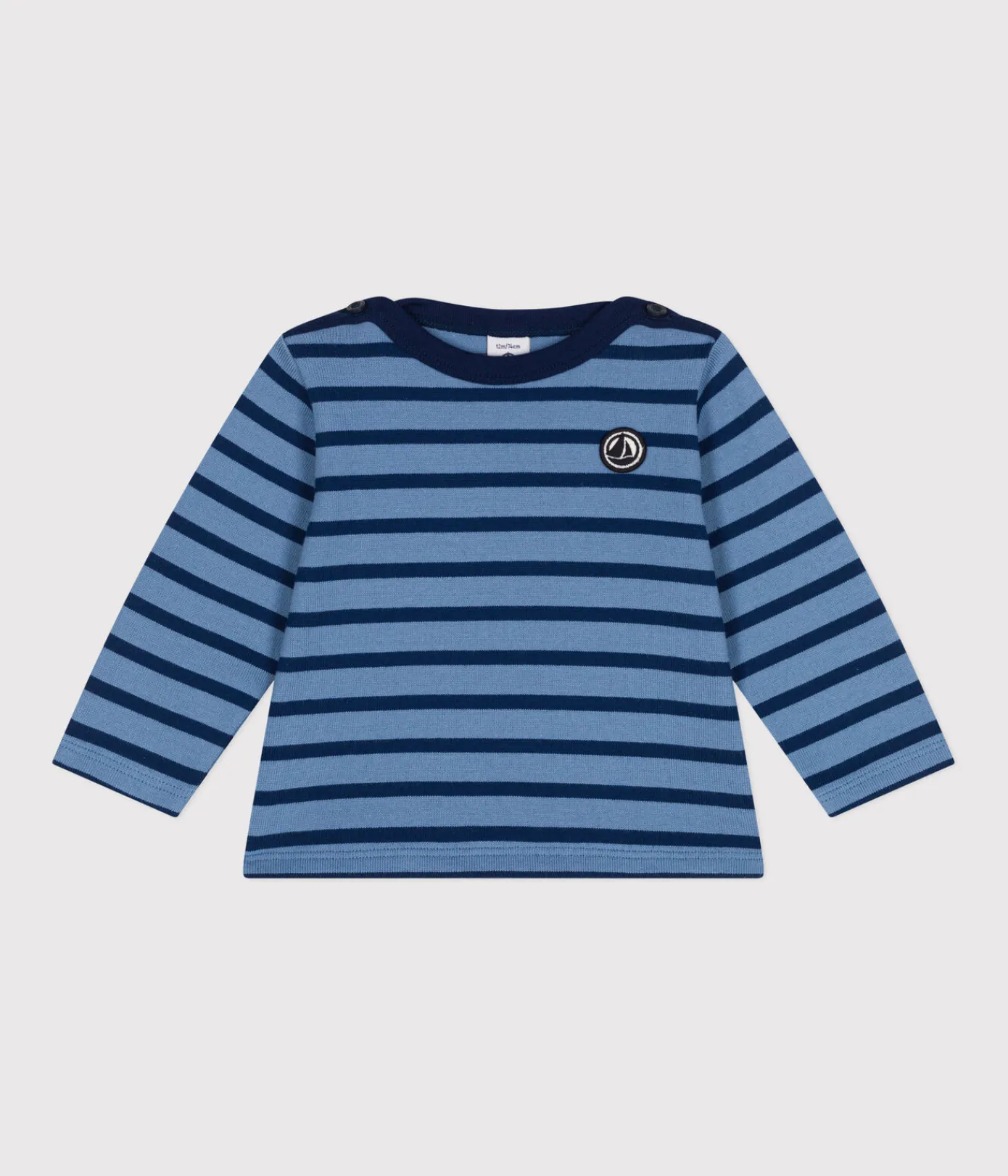Petit Bateau Pullover, Cardigans*Baby-Streifenshirt blau BEACH/ MEDIEVAL