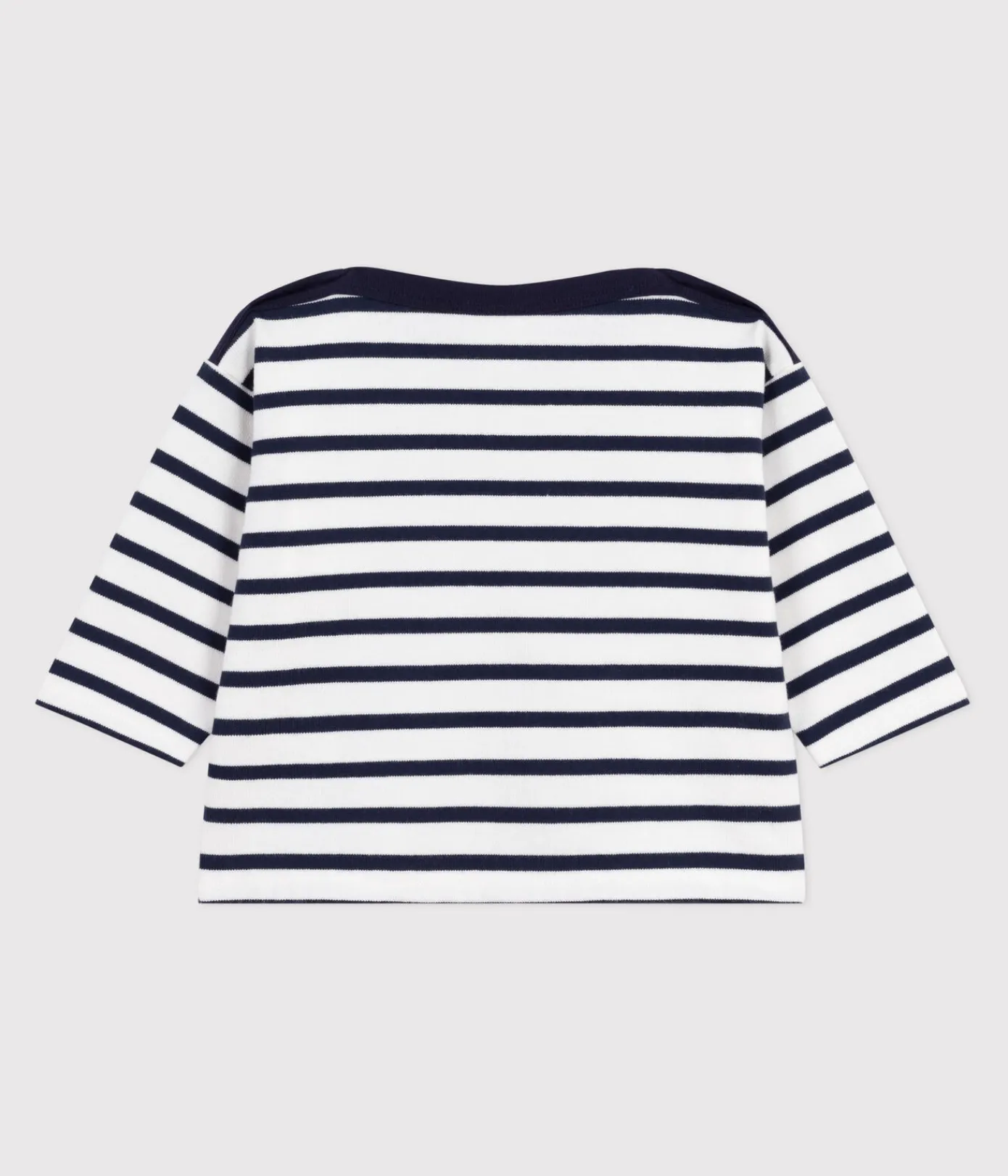 Petit Bateau Pullover, Cardigans*Baby-Streifenshirt aus Baumwolle weiss MARSHMALLOW/blau SMOKING
