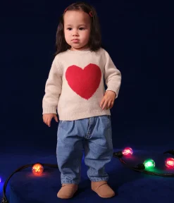 Petit Bateau Pullover, Cardigans*Baby-Strickpullover mit Wollanteil AVALANCHE/ ROT