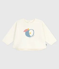 Petit Bateau Pullover, Cardigans*Baby-Sweatshirt aus Baumwolle, warm und weich mit Apfelmotiv naturfarben MILK