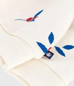 Petit Bateau Pullover, Cardigans*Baby-Sweatshirt aus Baumwolle mit Beerenmotiv und Volants MILK/ MULTICO