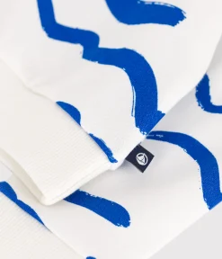Petit Bateau Pullover, Cardigans*Baby-Sweatshirt aus Baumwolle mit Hai-Motiv blau MARSHMALLOW/ PORCELANA