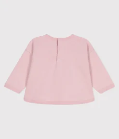 Petit Bateau Pullover, Cardigans*Baby-Sweatshirt aus Baumwolle mit Vintage-Motiv rosa JOLI