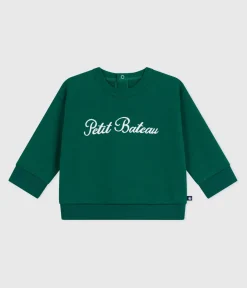 Petit Bateau Pullover, Cardigans*Baby-Sweatshirt aus Baumwolle mit -Stickerei grün EVERGREEN