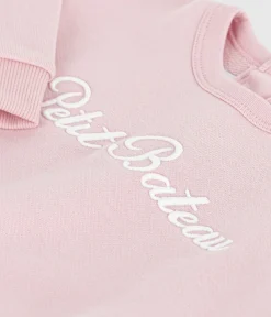 Petit Bateau Pullover, Cardigans*Baby-Sweatshirt aus Baumwolle mit -Stickerei rosa JOLI