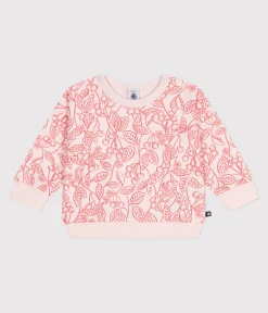 Petit Bateau Pullover, Cardigans*Baby-Sweatshirt aus Baumwolle mit rosa Kirschen rosa FLEUR/ SPI