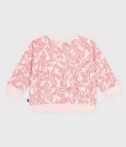 Petit Bateau Pullover, Cardigans*Baby-Sweatshirt aus Baumwolle mit rosa Kirschen rosa FLEUR/ SPI