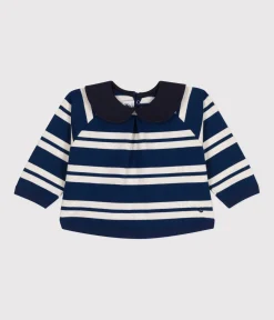 Petit Bateau Pullover, Cardigans*Baby-Sweatshirt aus dickem Jersey blau MEDIEVAL/ MONTELIMAR