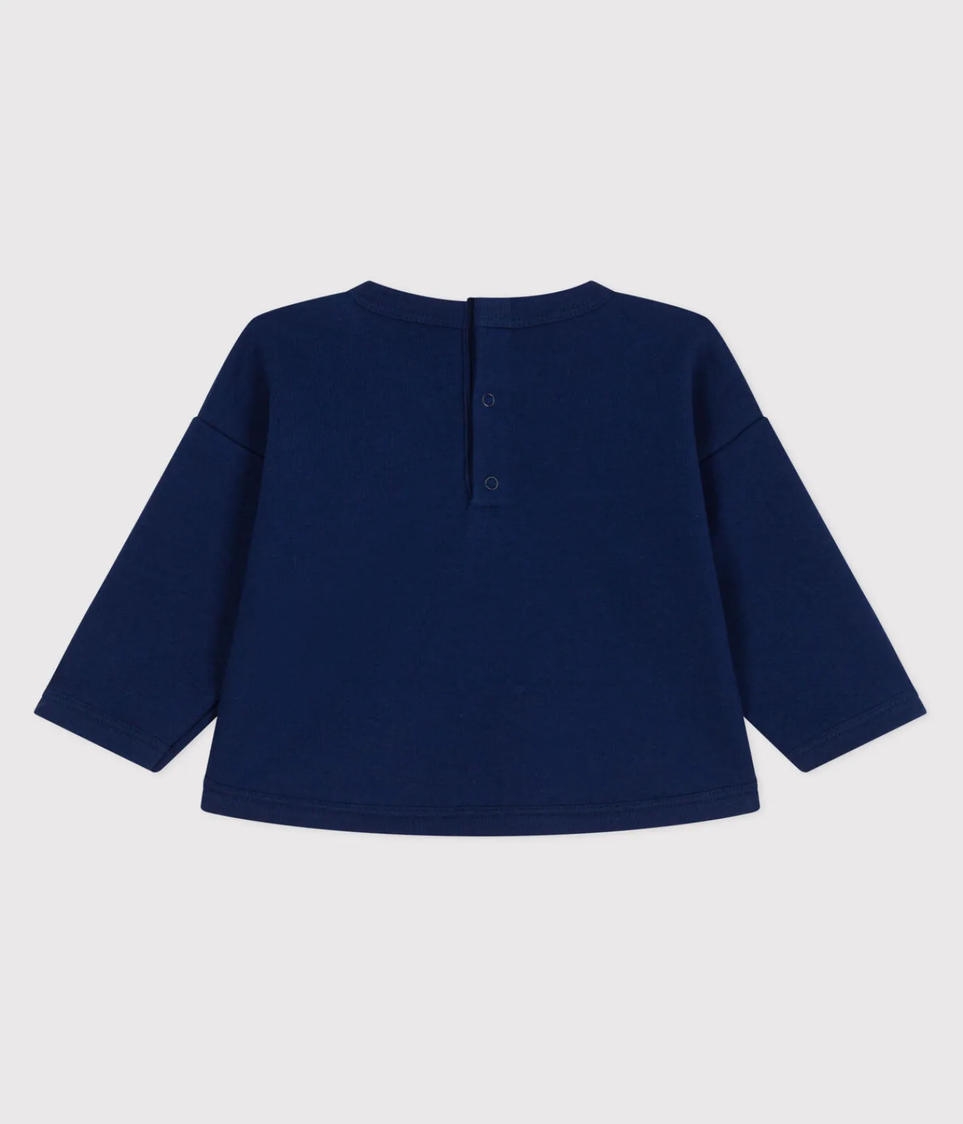 Petit Bateau Pullover, Cardigans*Baby-Sweatshirt aus einfarbiger Baumwolle blau MEDIEVAL