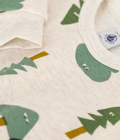 Petit Bateau Pullover, Cardigans*Baby-Sweatshirt aus Molton beige MONTELIMAR/weiss MULTICO