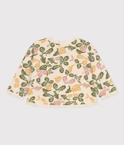 Petit Bateau Pullover, Cardigans*Baby-Sweatshirt aus Molton weiss AVALANCHE/ MULTICO
