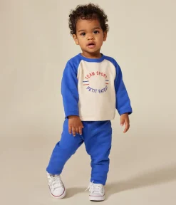 Petit Bateau Pullover, Cardigans*Baby-Sweatshirt aus Molton AVALANCHE/ CALVIN