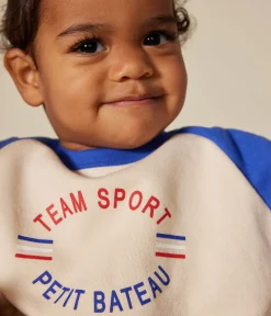 Petit Bateau Pullover, Cardigans*Baby-Sweatshirt aus Molton AVALANCHE/ CALVIN