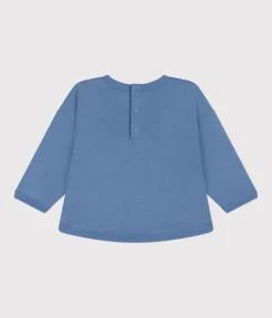 Petit Bateau Pullover, Cardigans*Baby-Sweatshirt aus Molton blau BEACH