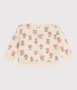Petit Bateau Pullover, Cardigans*Baby-Sweatshirt aus Molton weiss AVALANCHE/ MULTICO