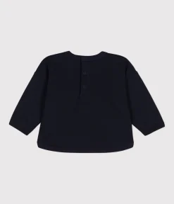 Petit Bateau Pullover, Cardigans*Baby-Sweatshirt aus Molton blau SMOKING