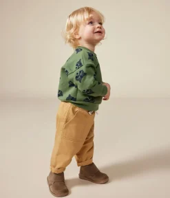 Petit Bateau Pullover, Cardigans*Baby-Sweatshirt aus Molton PALMERAIE/ MULTICO