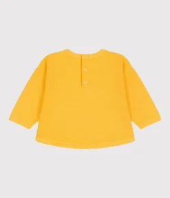 Petit Bateau Pullover, Cardigans*Baby-Sweatshirt aus Molton gelb DAISY