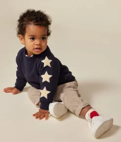 Petit Bateau Pullover, Cardigans*Baby-Sweatshirt aus Molton blau SMOKING