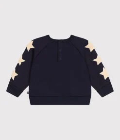 Petit Bateau Pullover, Cardigans*Baby-Sweatshirt aus Molton blau SMOKING