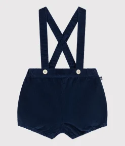 Petit Bateau Shorts, Hosen, Leggings*Baby-Trägershorts aus Cord CREPUSCULE