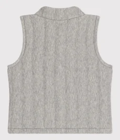 Petit Bateau Jacken, Anoraks*Baby-Weste aus Doppeljersey grau CHATON CHINE