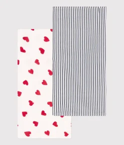 Petit Bateau Newborn*BABY-WICKELTÜCHER AUS BAUMWOLLGAZE IM 2ER-SET variante 1