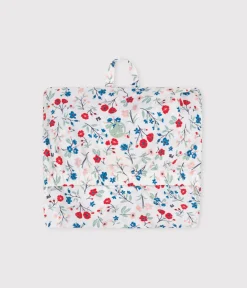 Petit Bateau Jacken, Anoraks*Baby-Windjacke mit UV-Schutz aus Polyester mit Blumenmuster weiss MARSHMALLOW/weiss MULTICO