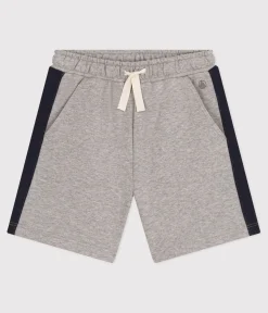 Petit Bateau Shorts, Jeans, Hosen*Baumwollshorts für Jungen grau CHATON CHINE