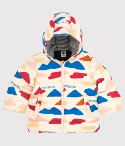 Petit Bateau Jacken, Anoraks*Bedruckter Baby-Anorak weiss AVALANCHE/ MULTICO