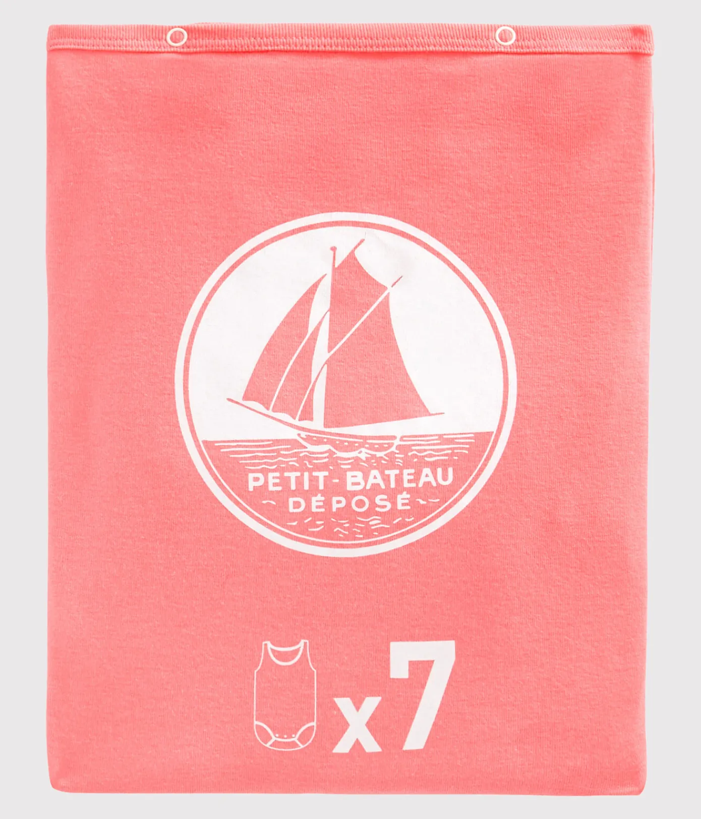Petit Bateau Bodys*Überraschungsset aus 7 Baby-Trägerbodys für Mädchen variante 1