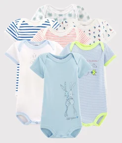 Petit Bateau Bodys*Überraschungsset aus 7 kurzärmeligen Baby-Bodys für Jungen variante 1