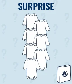 Petit Bateau Bodys*Überraschungsset aus 7 langärmeligen Baby-Bodys für Jungen variante 1