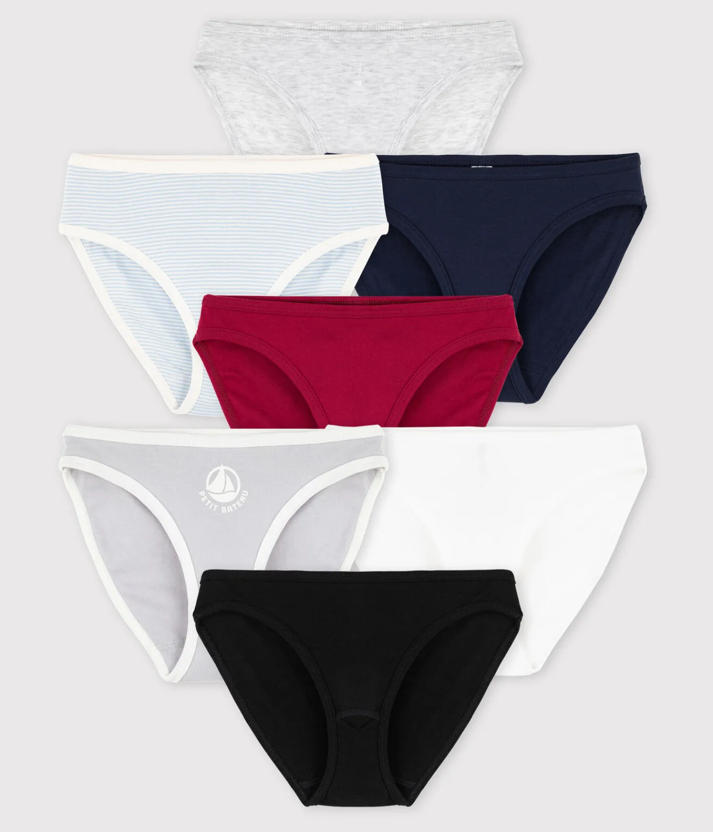 Petit Bateau Bhs, Slips, Bodys*Überraschungsset aus 7 Slips für Damen variante 1