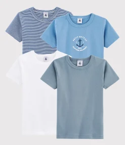 Petit Bateau Unterhemden, Tanktops|T-Shirts, Poloshirts, Hemden*Überraschungsset mit 4 kurzärmeligen T-Shirts für Jungen variante 1
