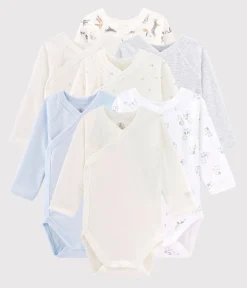 Petit Bateau Bodys|Newborn*Überraschungsset mit 7 langärmeligen Baby-Bodys variante 1