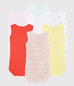 Petit Bateau Bodys*Überraschungsset mit 7 ärmellosen Baby-Bodys für Jungen variante 1
