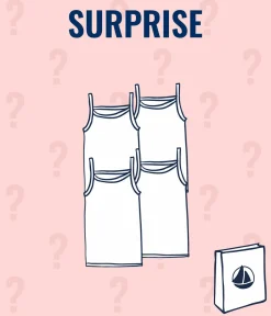 Petit Bateau Unterhemden, Tanktops|T-Shirts, Tops, Oberteile*Überraschungsset mit 4 Spaghetti-Tops für Mädchen variante 1