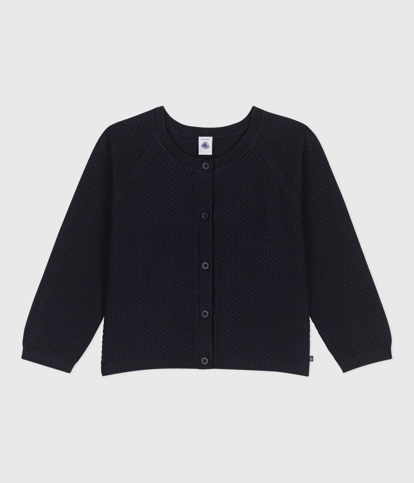 Petit Bateau Sweatshirts, Pullover, Cardigans*Cardigan aus Baumwolle Kinder/Mädchen blau SMOKING