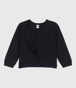 Petit Bateau Sweatshirts, Pullover, Cardigans*Cardigan aus Baumwolle Kinder/Mädchen blau SMOKING