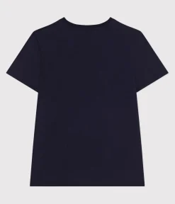 Petit Bateau Alle T-Shirts|T-Shirts, Tanktops*Damen T-Shirt Le Droit aus einfarbiger Baumwolle blau SMOKING