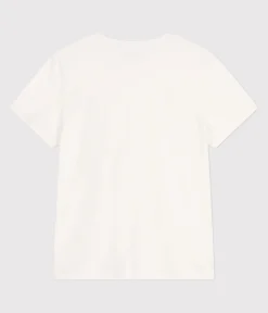 Petit Bateau Alle T-Shirts|Das Gerade (Regular)*Damen T-Shirt Le Droit aus einfarbiger Baumwolle weiss MARSHMALLOW