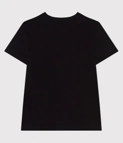 Petit Bateau Das Gerade (Regular)|T-Shirts, Tanktops*Damen T-Shirt Le Droit aus einfarbiger Baumwolle schwarz BLACK