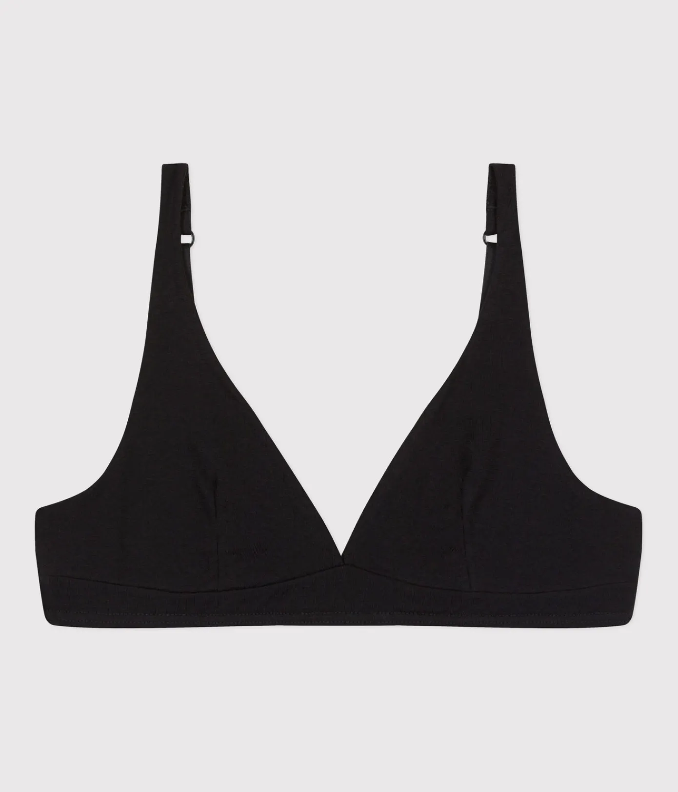 Petit Bateau Bhs, Slips, Bodys*Damen-BH aus Baumwolle und Elastan schwarz BLACK