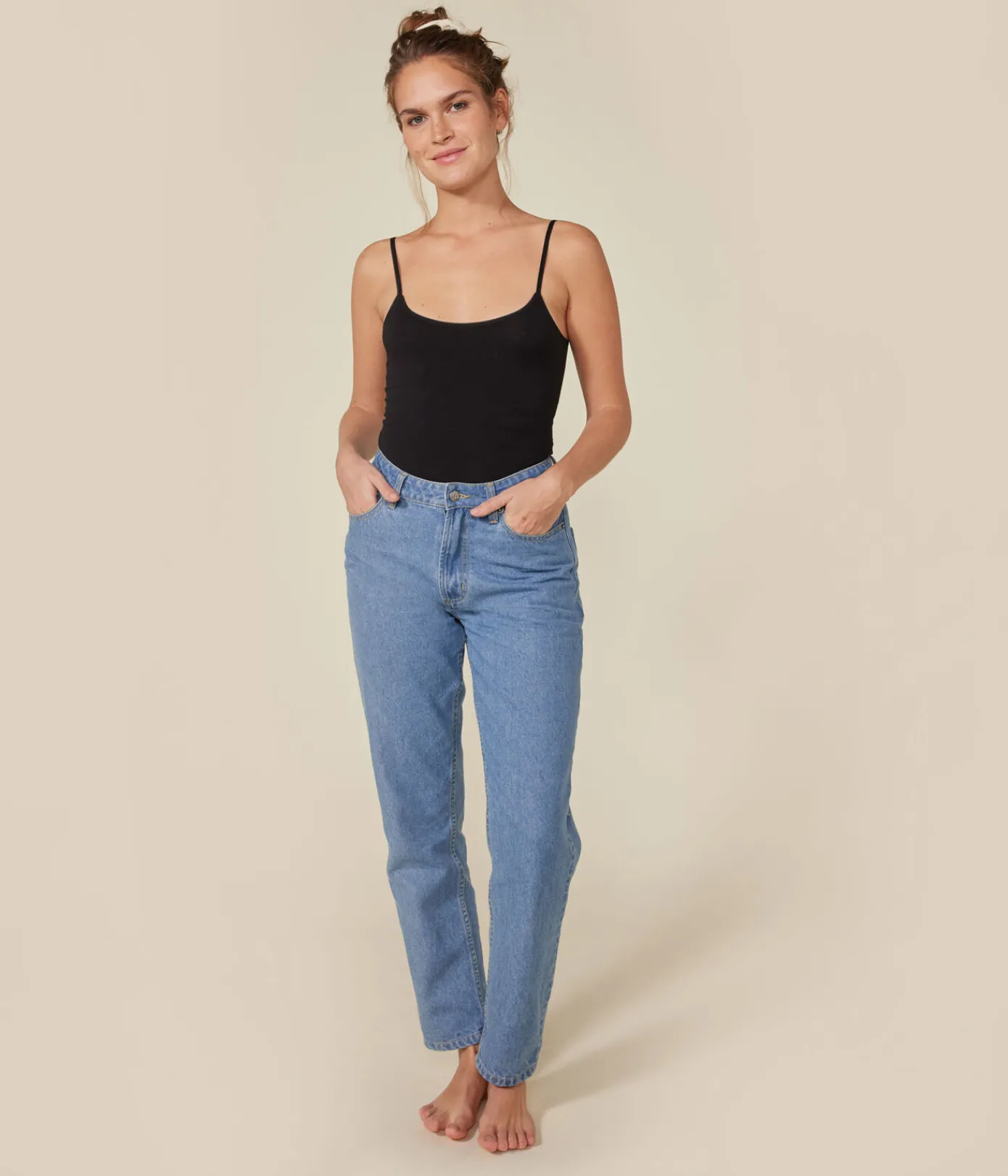 Petit Bateau Bhs, Slips, Bodys*Damenbody aus Baumwolle und Elastan. schwarz BLACK
