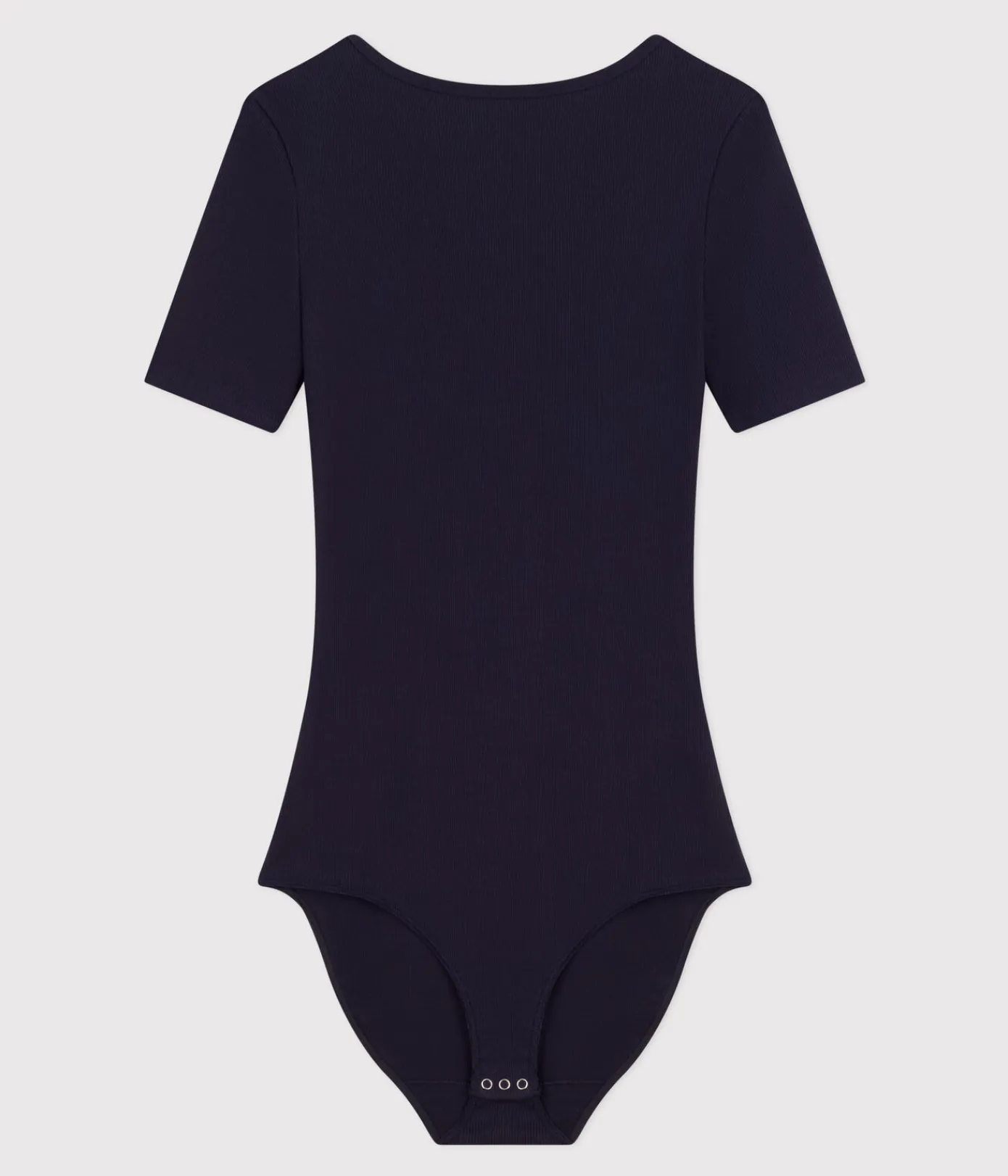 Petit Bateau Bhs, Slips, Bodys*Damenbody aus Baumwolle und Elastan. blau SMOKING